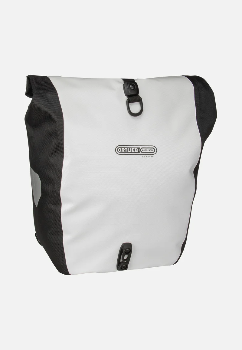 Back-Roller Weiß Schwarz - Fahrradtasche