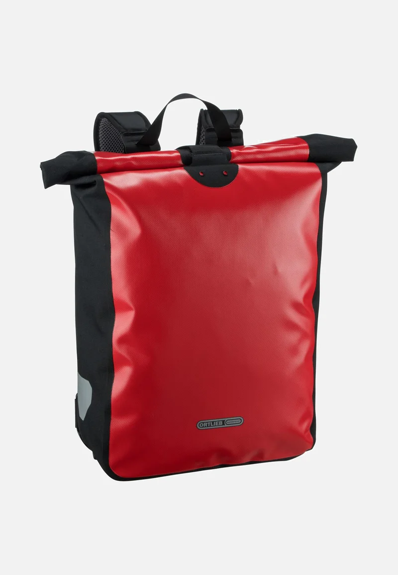 Messenger-Bag Rot Schwarz - Rolltop Rucksack