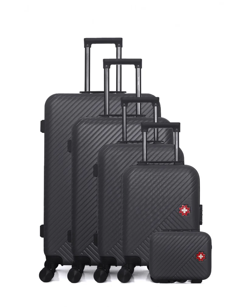 SWISS KOPPER – 5er-Set: Hartschalenkoffer SPIEZ-U