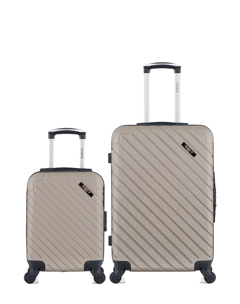 BLUESTAR – 2er-Pack: Mittelgroßer Koffer und Handgepäck XXS CITÉ