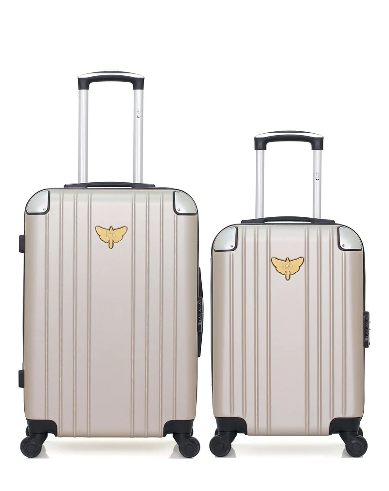 LPB LUGGAGE - 2er-Pack: Mittelgroßer Koffer und Handgepäck XS AMELIE