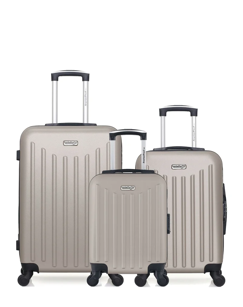 3er-Pack: Mittelgroßer Koffer, Handgepäck und Handgepäck XXS BROOKLYN