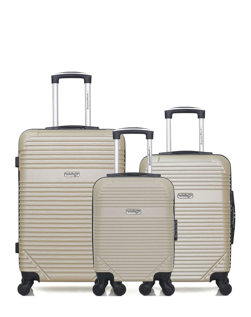 3er-Pack: Mittelgroßer Koffer, Handgepäck und Handgepäck XXS MEMPHIS