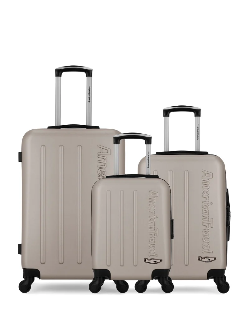 3er-Pack: Mittelgroßer Koffer, Handgepäck und Handgepäck XXS BRONX
