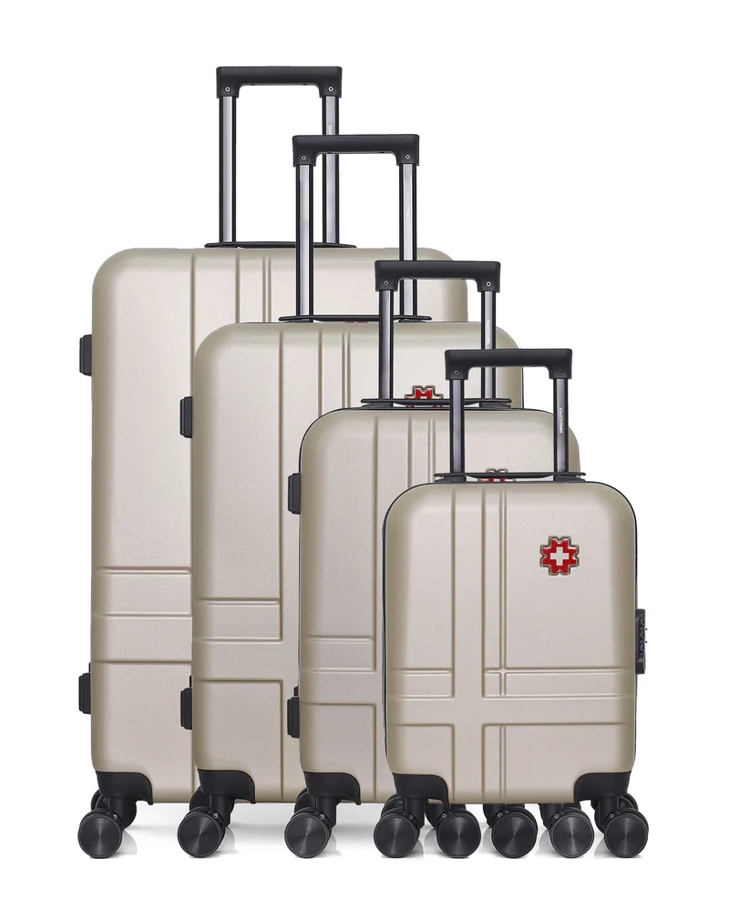 SWISS KOPPER - 4er-Set: Hartschalenkoffer USTER-M
