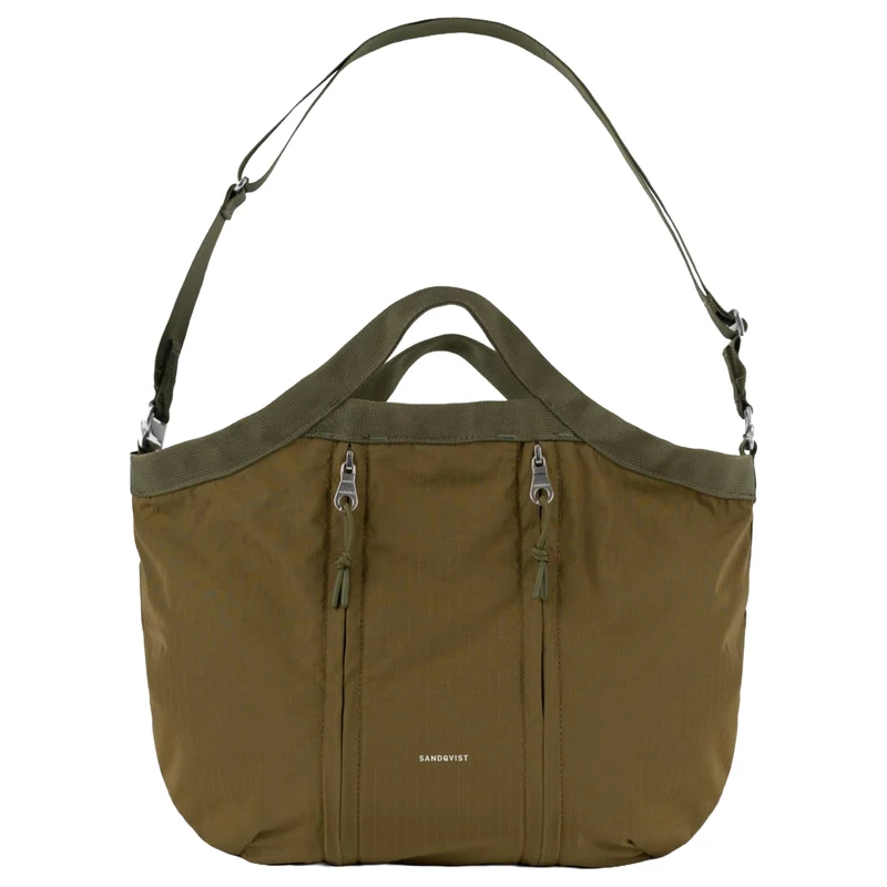 Sandqvist Grid Expandable - Umhängetasche erw. (olive)