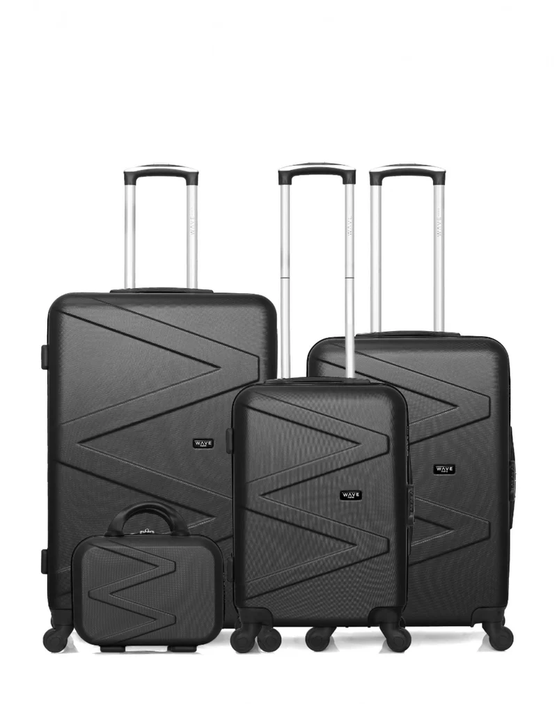 WAVE PARIS - 4er-Set: Hartschalenkoffer AMAZONE-C