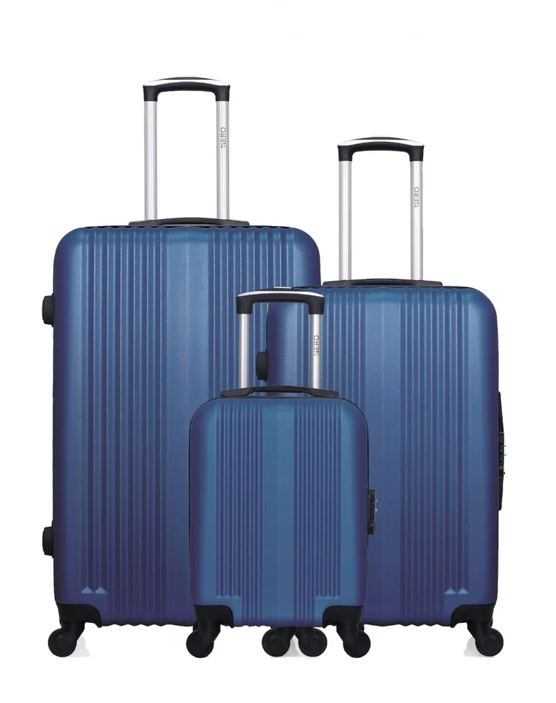 HERO – 3er-Pack: Großer Koffer, mittelgroßer Koffer und Handgepäck XXS LIPARI