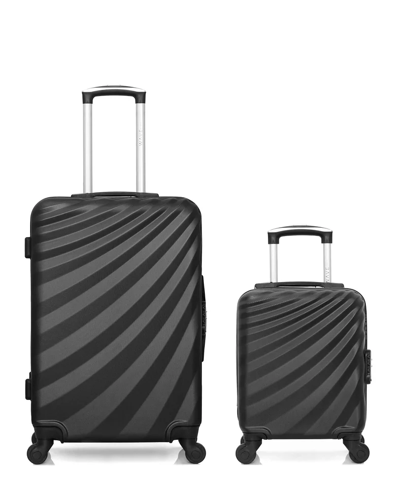 WAVE PARIS - 2er-Pack: Mittelgroßer Koffer und Handgepäck XXS DANUBE