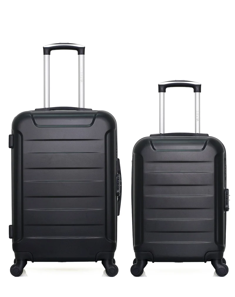 WAVE PARIS - 2er-Pack: Mittelgroßer Koffer und Handgepäck XS ELBE-A