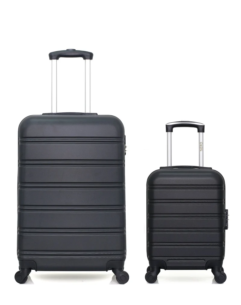HERO – 2er-Pack: Mittelgroßer Koffer und Handgepäck XXS RENOSO