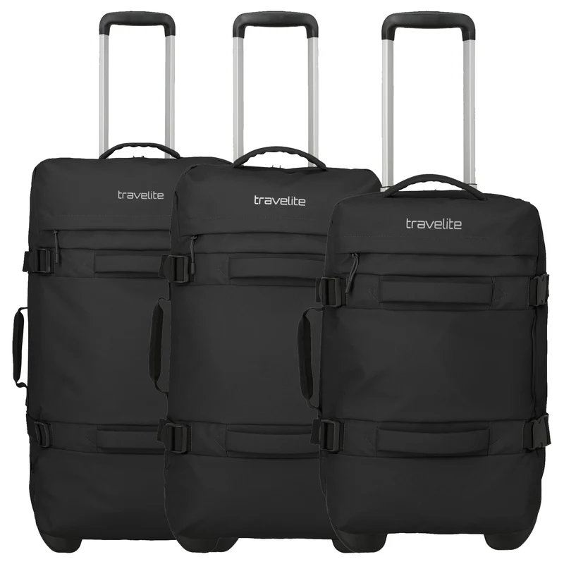 Travelite Bolonia - Rollenreisetasche Set 3tlg. (black)