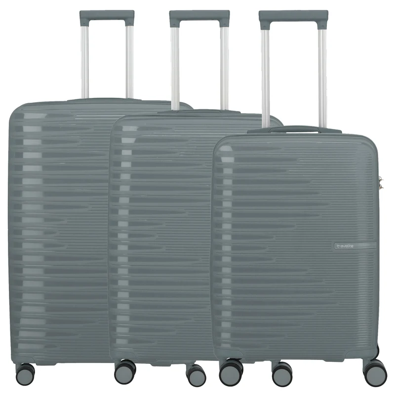 Travelite Pacific - 4-Rollen-Trolley Set 3tlg. (anthracite)
