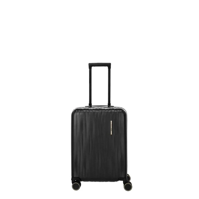 Travelite Barbara Novelty Black 4 Doppelrollen Trolley S 55 cm
