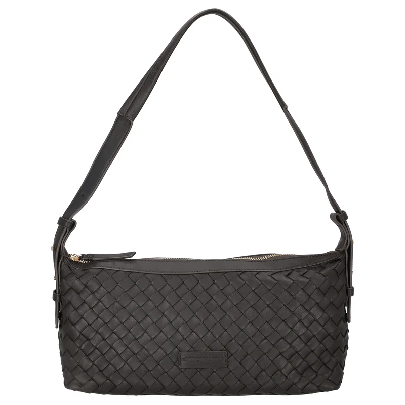 Les Visionnaires Marie Baguette Weave Silky - Schultertasche 38.5 cm (cafe)