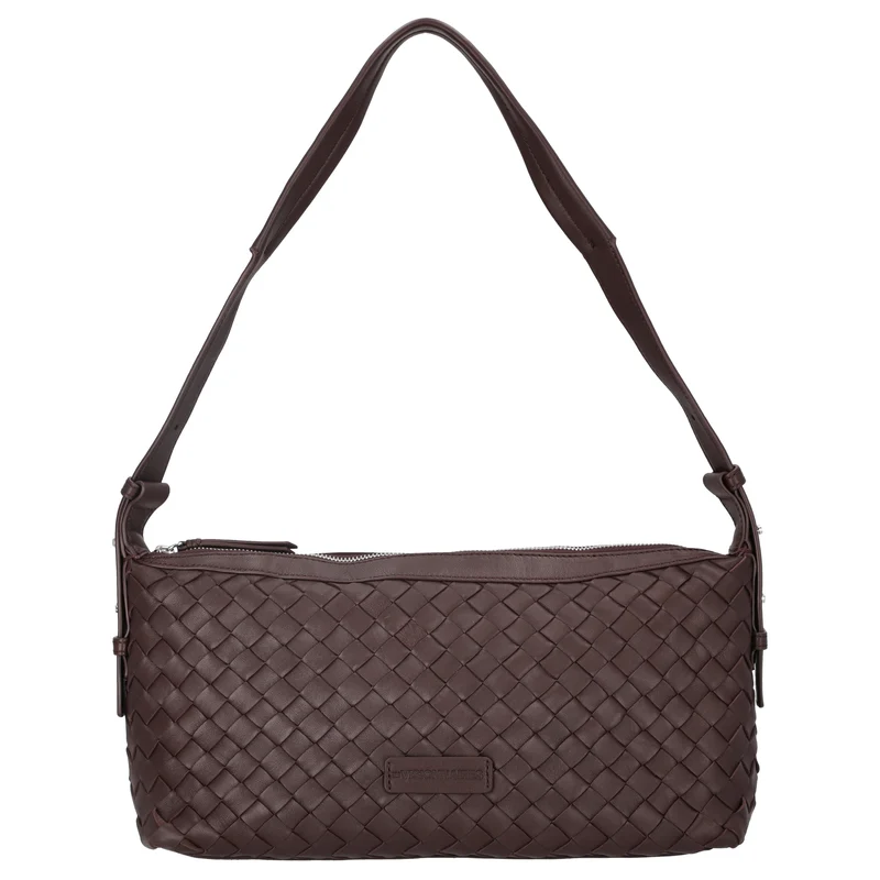 Les Visionnaires Marie Baguette Weave Silky - Schultertasche 38.5 cm (aubergine)