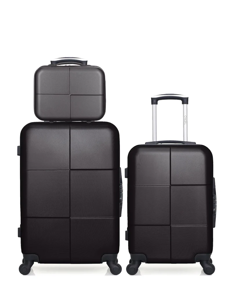 HERO – 3er-Pack: Mittelgroßer Koffer, Handgepäck und Kosmestikoffer CORONADO