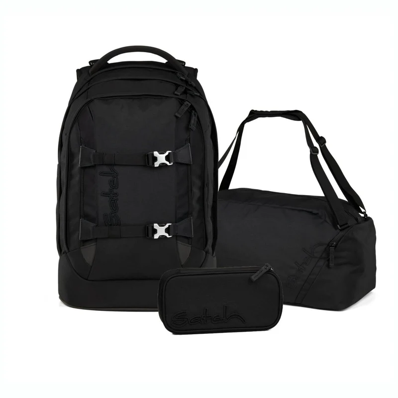 Satch Pack Nordic Black Skandi Edition Schulrucksack Set 3tlg.