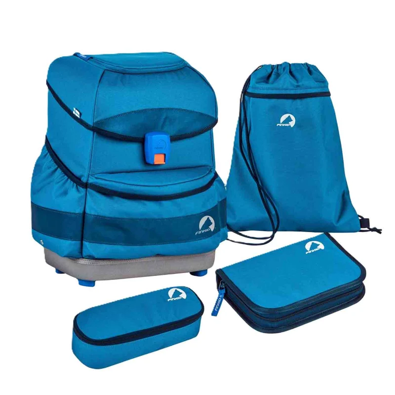 Finkid Buddy Classic Seaport Navy Schulranzen Set 4tlg.