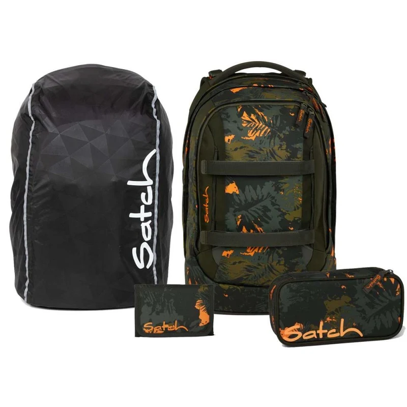 Satch Pack Jurassic Jungle Streetwalk Edition Schulrucksack Set 4tlg.