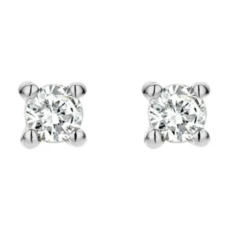 Blush Diamonds damen Ohrknöpfe 585 Weißgold 7601WDI