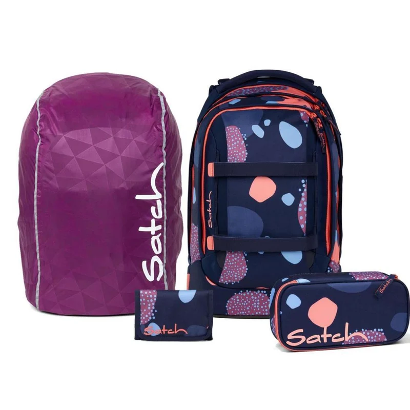 Satch Pack Coral Reef Streetwalk Edition Schulrucksack Set 4tlg.
