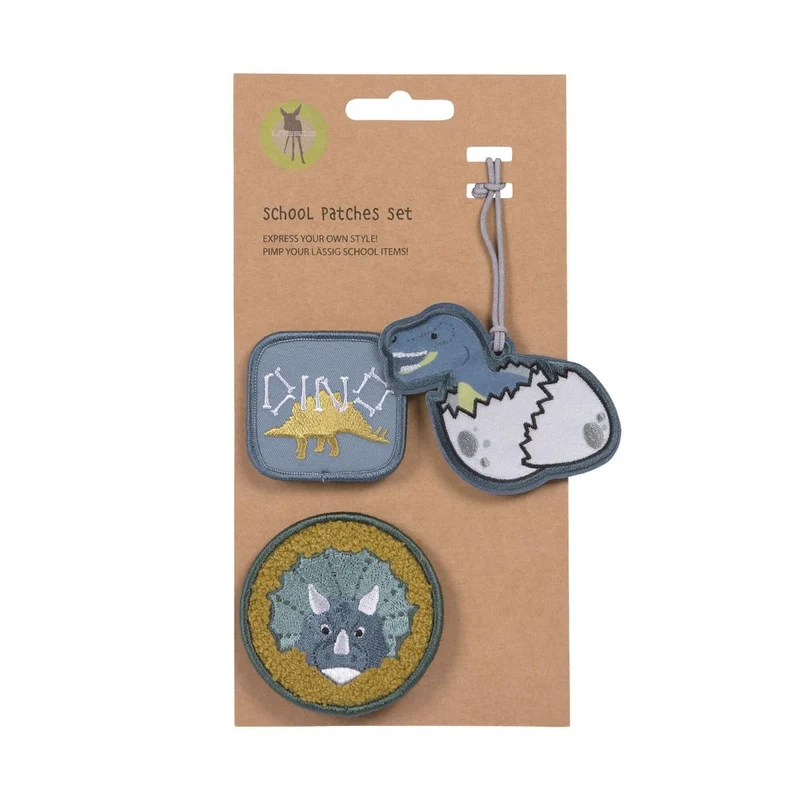 Lässig Jurassic School Patches Set 3tlg.