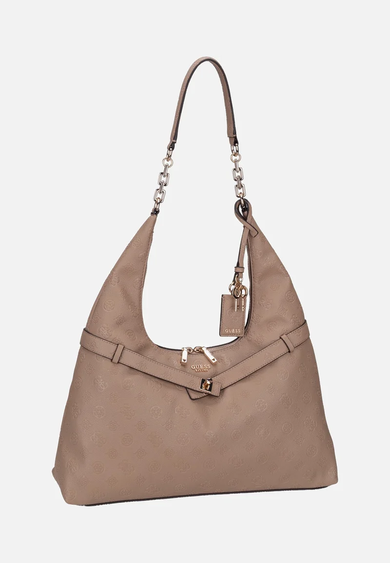 Ella Logo 46010 Beige Logo - Hobo Bag