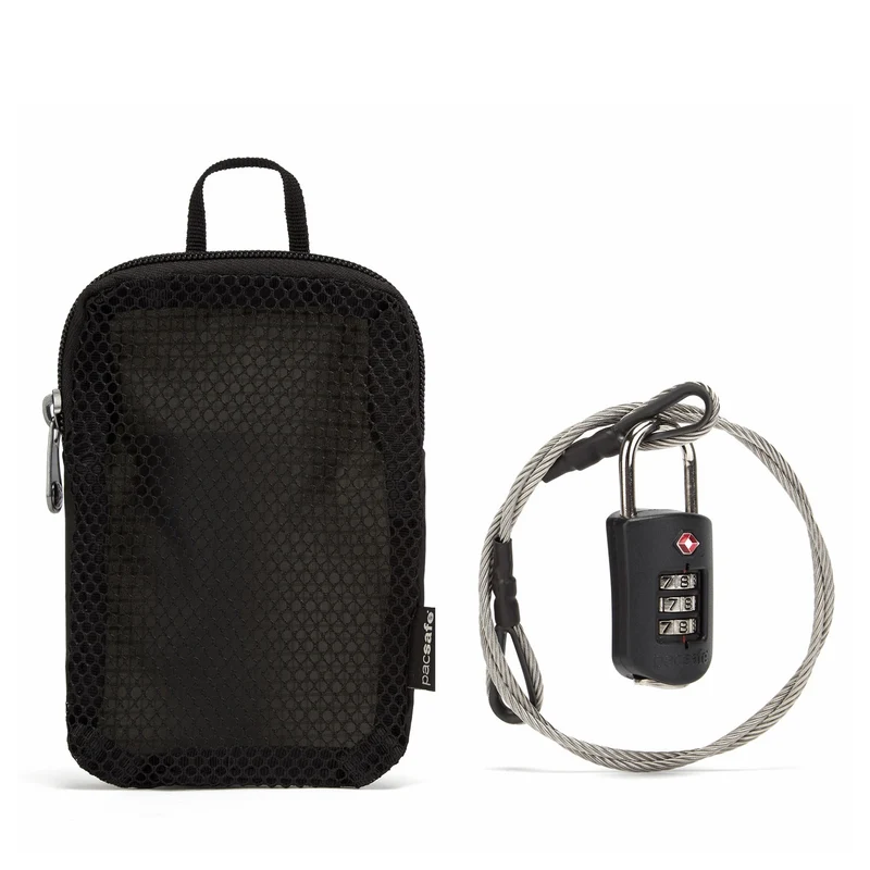 pacsafe Prosafe 1000 steel cable - Schloss (black)