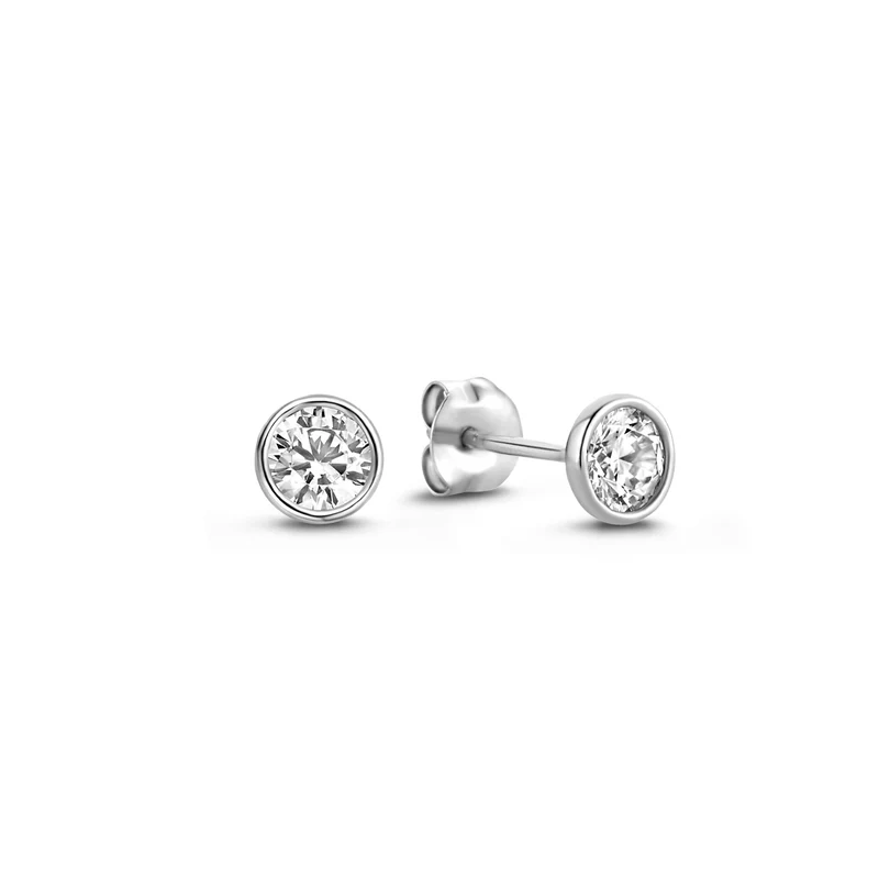 Isabel Bernard Saint Germain Juliette 14 Karat | Weißgold Ohrstecker IB360206
