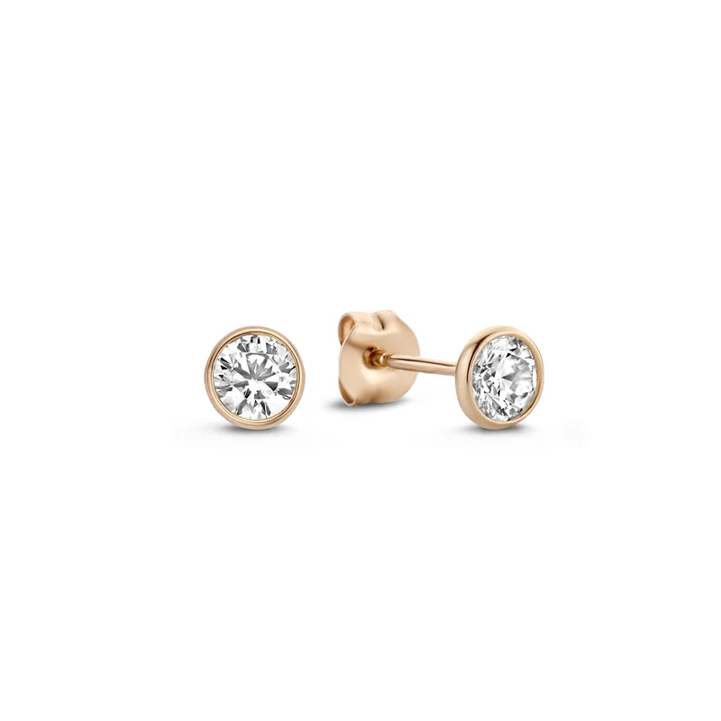 Isabel Bernard La Concorde Juliette 14 Karat | Roségold Ohrstecker IB360209