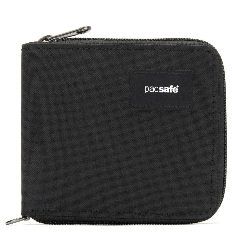 pacsafe RFIDsafe Zip Around Wallet - Geldbörse 6cc 11 cm (jet black)