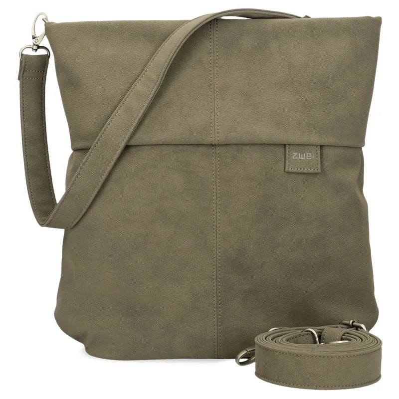 zwei Mademoiselle M12 - Schultertasche 32 cm (nubuk-mud)
