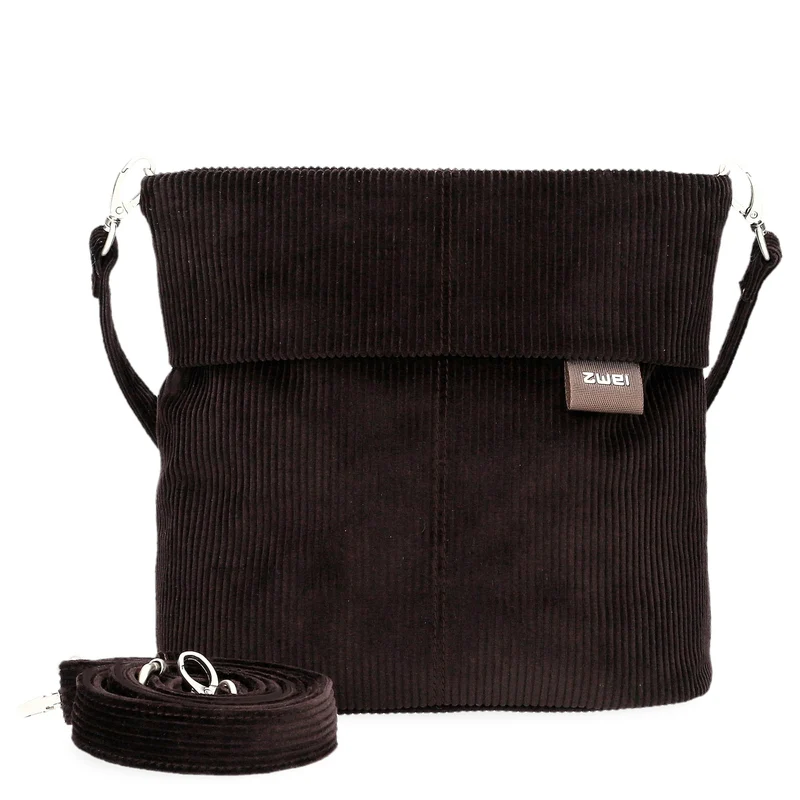 zwei Mademoiselle M8 - Schultertasche 25 cm (cord-espresso)
