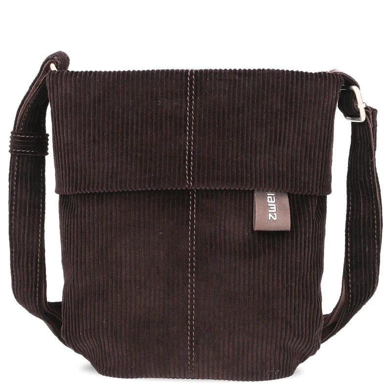 zwei Mademoiselle M45 - Schultertasche 22 cm (cord-espresso)