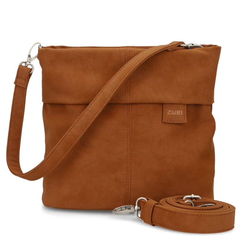 zwei Mademoiselle M8 - Schultertasche 25 cm (nubuk-cognac)