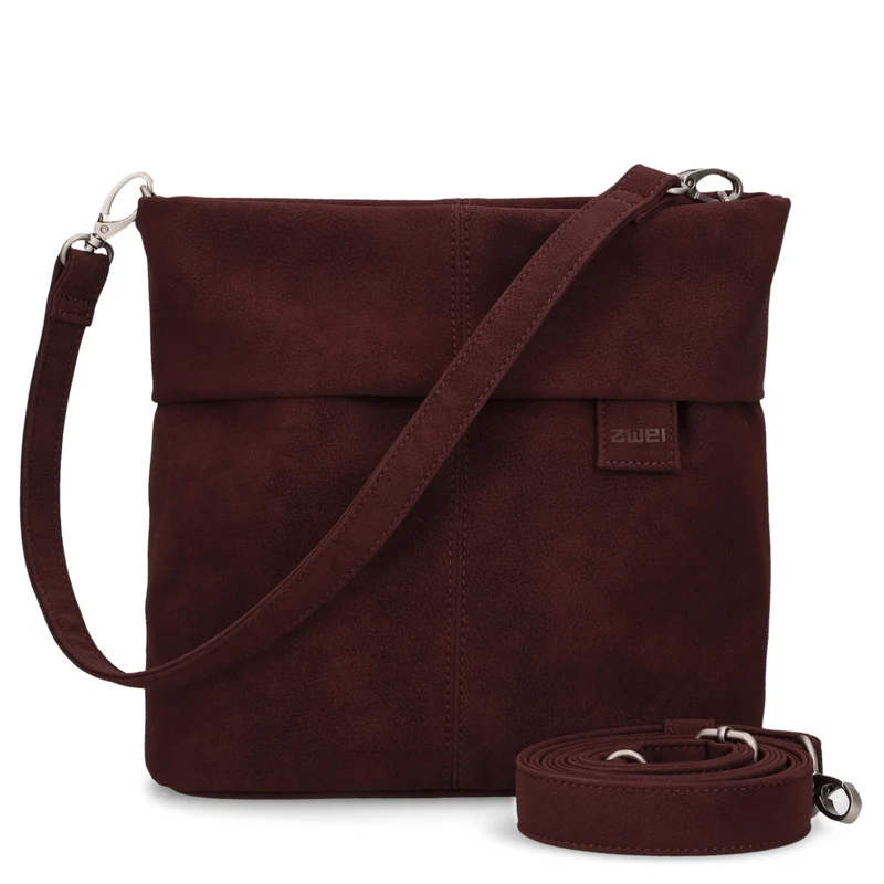zwei Mademoiselle M8 - Schultertasche 25 cm (nubuk-bordeaux)