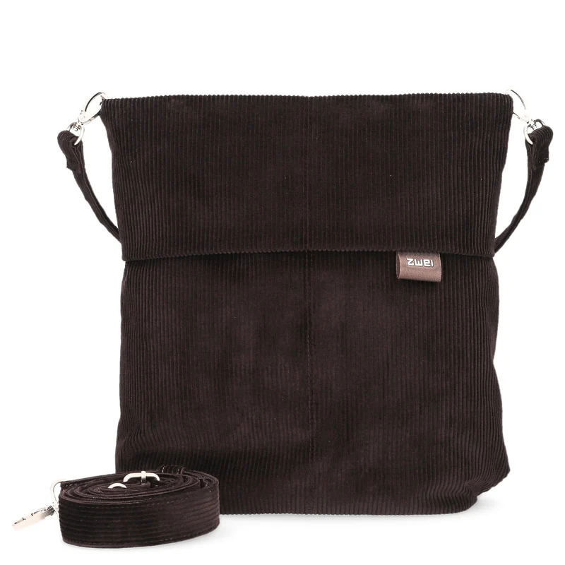 zwei Mademoiselle M12 - Schultertasche 32 cm (cord-espresso)