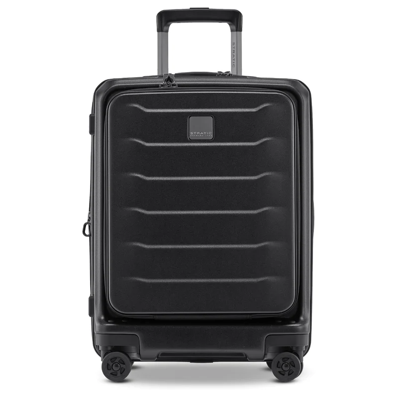 Stratic Phoenix ML - 4-Rollen-Kabinentrolley mit Vortasche 55 cm erw. (black)