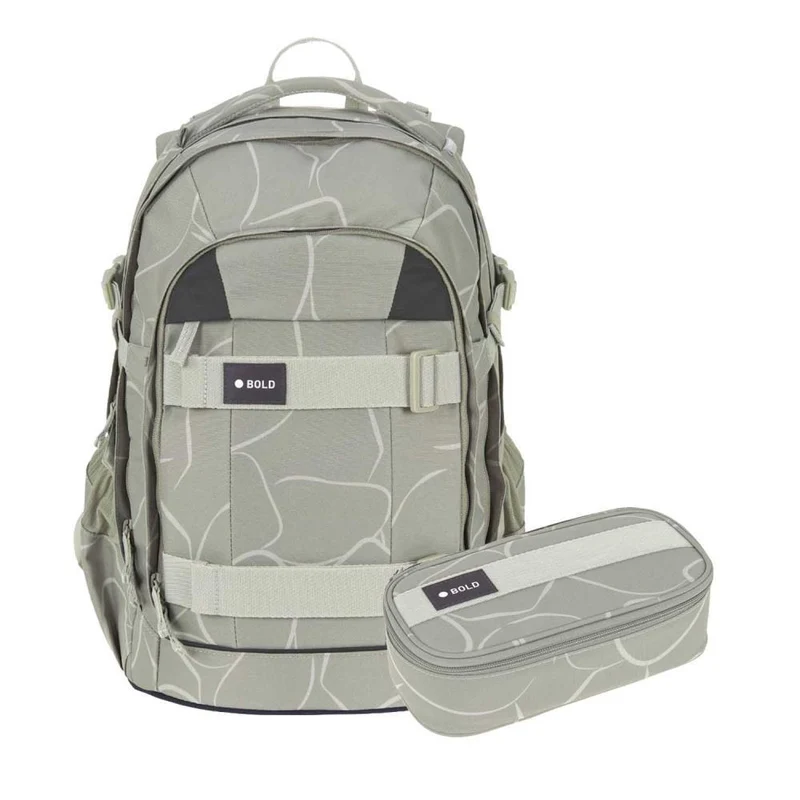 Lässig Bold Origin Curve Sage Schulrucksack Set 2tlg.