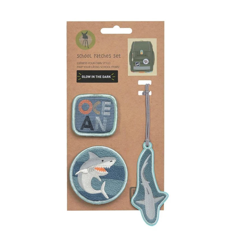 Lässig Shark Ocean Edition School Patches Set 3tlg.