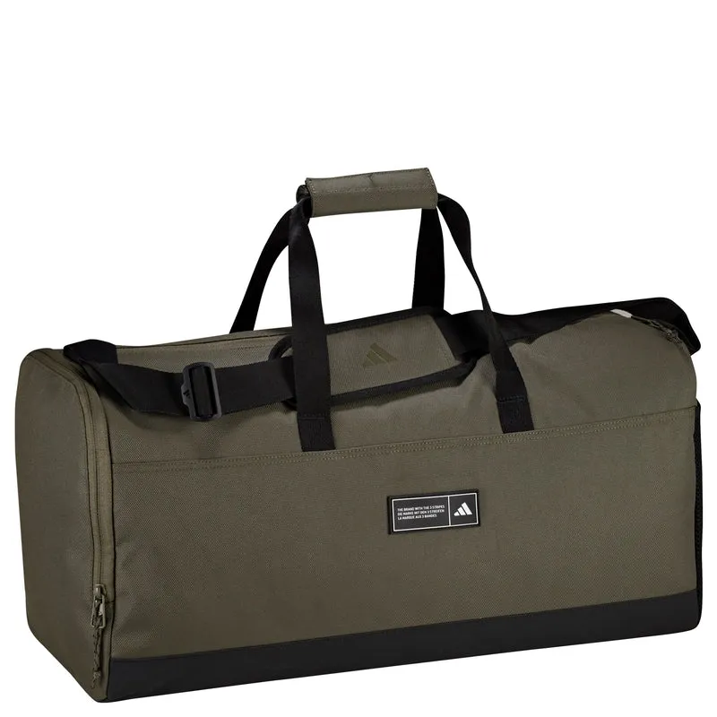adidas 3 Stripes Duffel Bag Medium - Weekender (olistr/black)