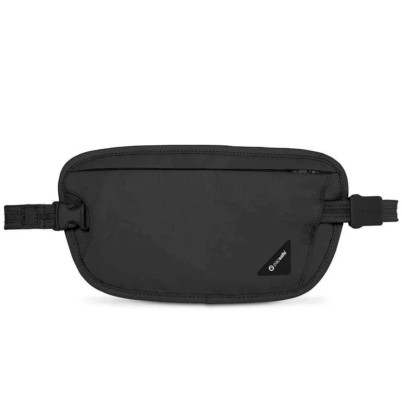 Pacsafe X100 Black Waist Wallet Black Anti-Theft Bauchtasche