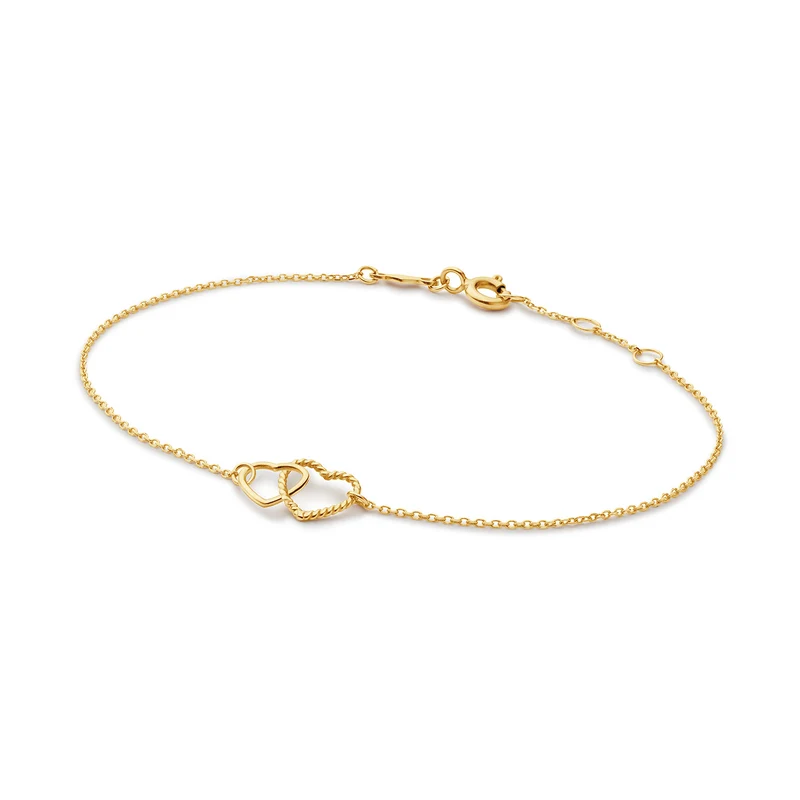 Jackie Gold Connected Love 14 Karat Gold Bracelet JKB25.559
