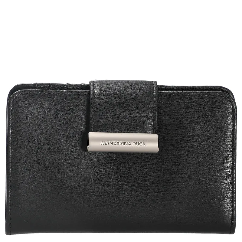 Mandarina Duck Hera 3.0 Börse mit Druckknopf 14 cm (black)