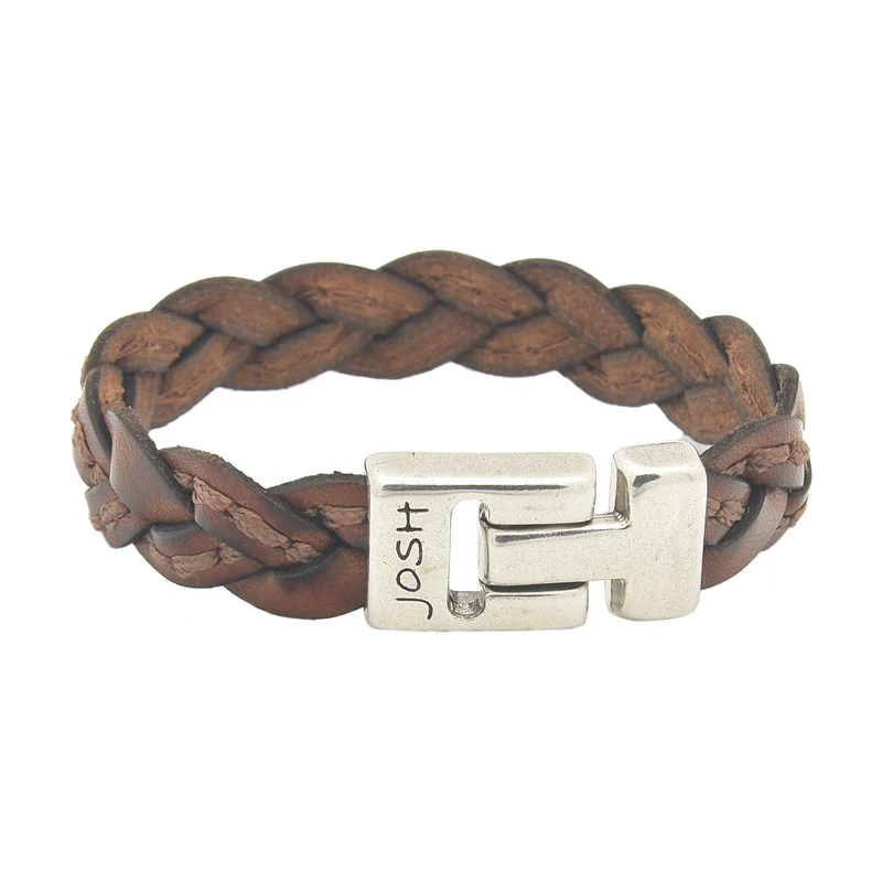 Josh herren Armband Kognak 24303-bra-S/COGNAC/L