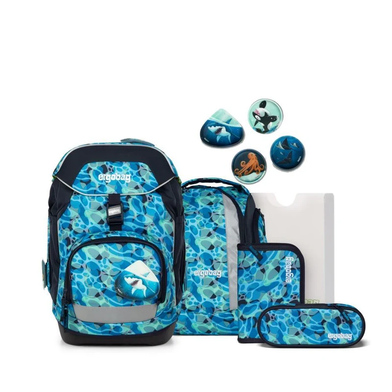 Ergobag Pack AbtauchBär Eco Hero Edition Schulrucksack Set 6tlg.