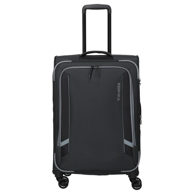 Travelite Corsiica - 4-Rollen-Trolley M 67 cm erw. (black)