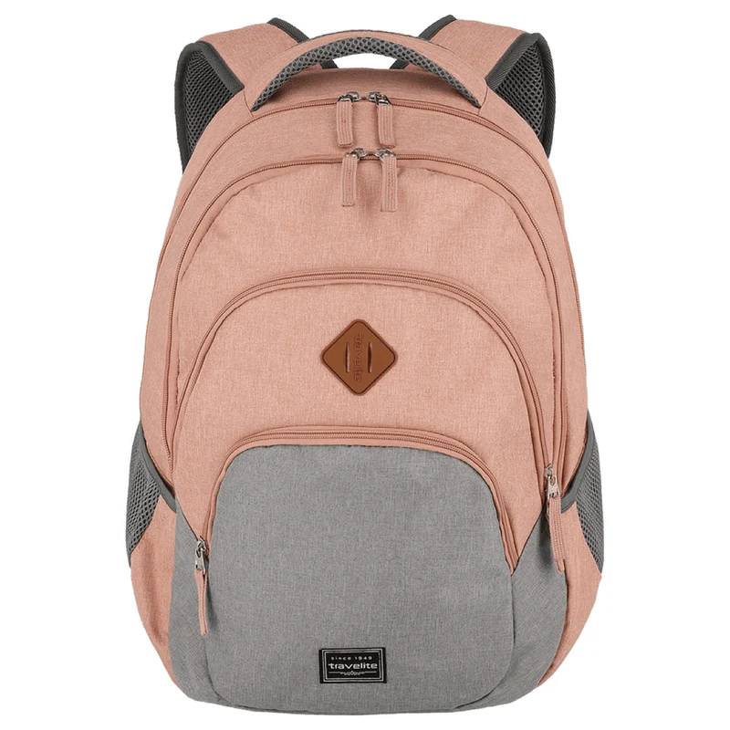 Travelite Basics - Rucksack 45 cm (rosa/grau)