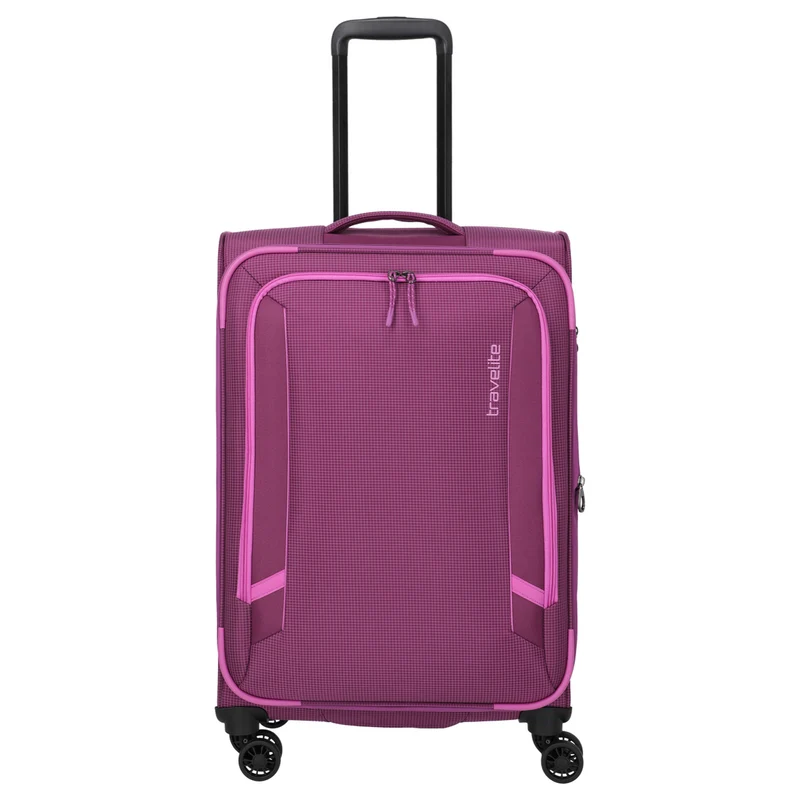 Travelite Corsiica - 4-Rollen-Trolley M 67 cm erw. (pink)
